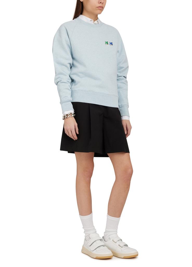 トップス TRICOLOR FOX PATCH ADJUSTED SWEATSHIRT Maison Kitsune Tricolor Fox Patch Adjusted sweatshirt XS