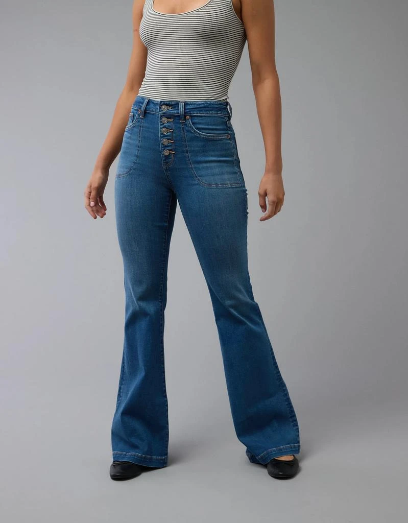 AE AE Next Level Super High-Waisted Flare Jean 1