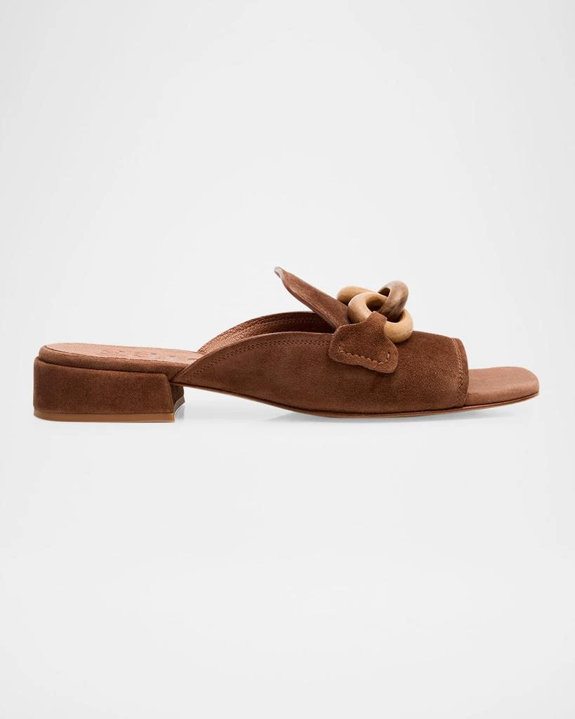 Pedro Garcia Enna Suede Chain Loafer Mules 1