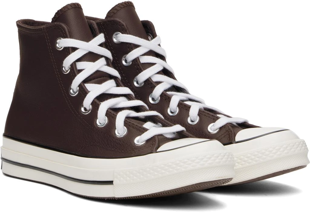 Converse Brown Chuck 70 Heritage Leather High Top Sneakers 4