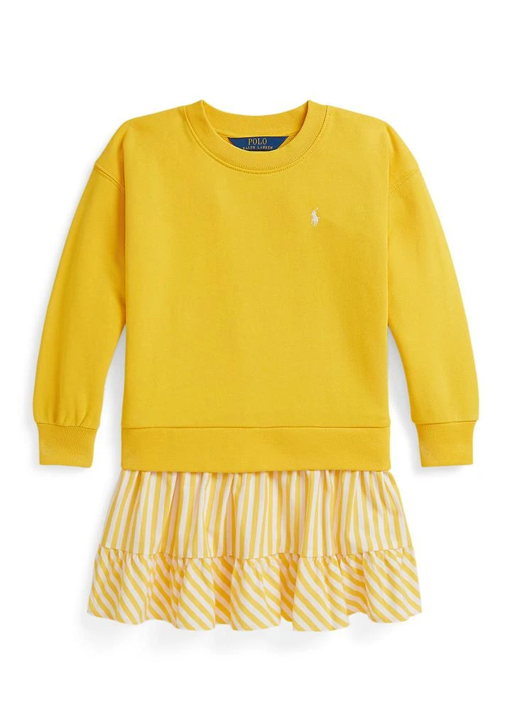 Ralph Lauren Girls 2-6x Striped-Skirt Loopback Fleece Dress