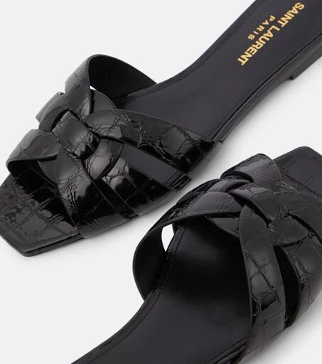 Yves Saint Laurent Tribute Nu Pieds 05 leather slides 6