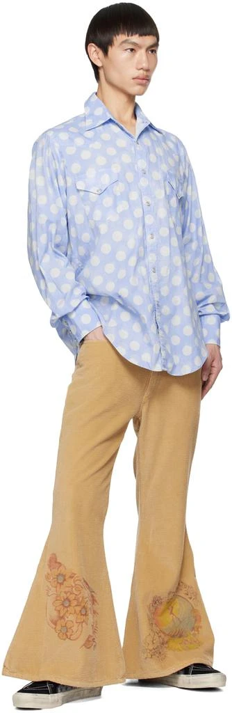 ERL Blue Polka Dot Shirt 4