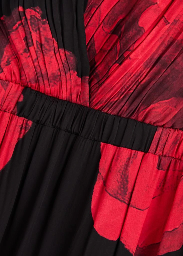 Alice + Olivia Clarissa floral-print matte satin maxi dress 5