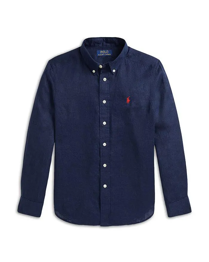 Ralph Lauren Boys' Linen Shirt - Little Kid, Big Kid