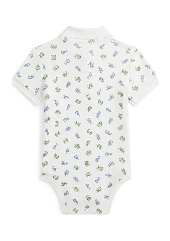 Ralph Lauren Baby Boys Crab Print Soft Cotton Polo Bodysuit 2