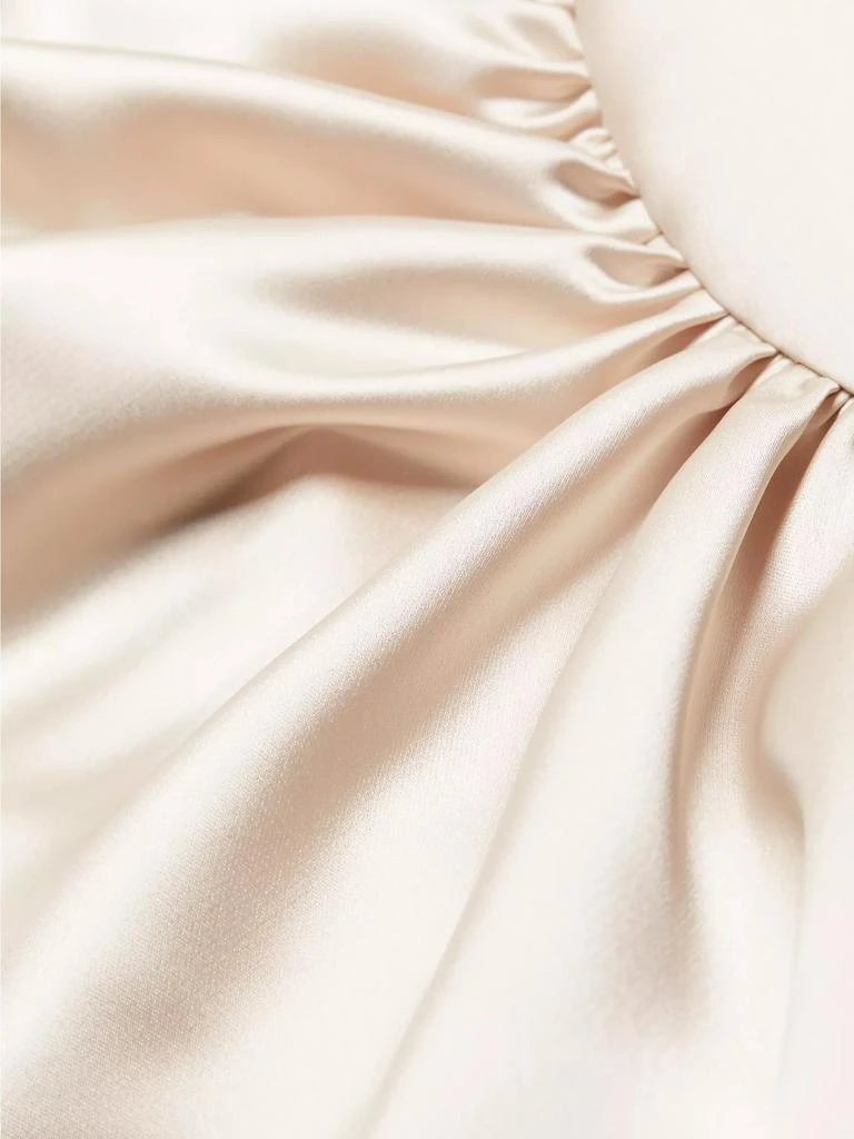 Amsale Half Moon Asymmetric Satin Gown 7