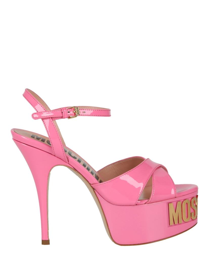 【関税&送料込】Moschino Platform Sandal Moschino Moschino platform sandal with logo | MA16244G1GMU110A