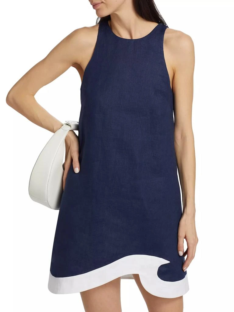 Staud Allori Linen Shift Dress 3