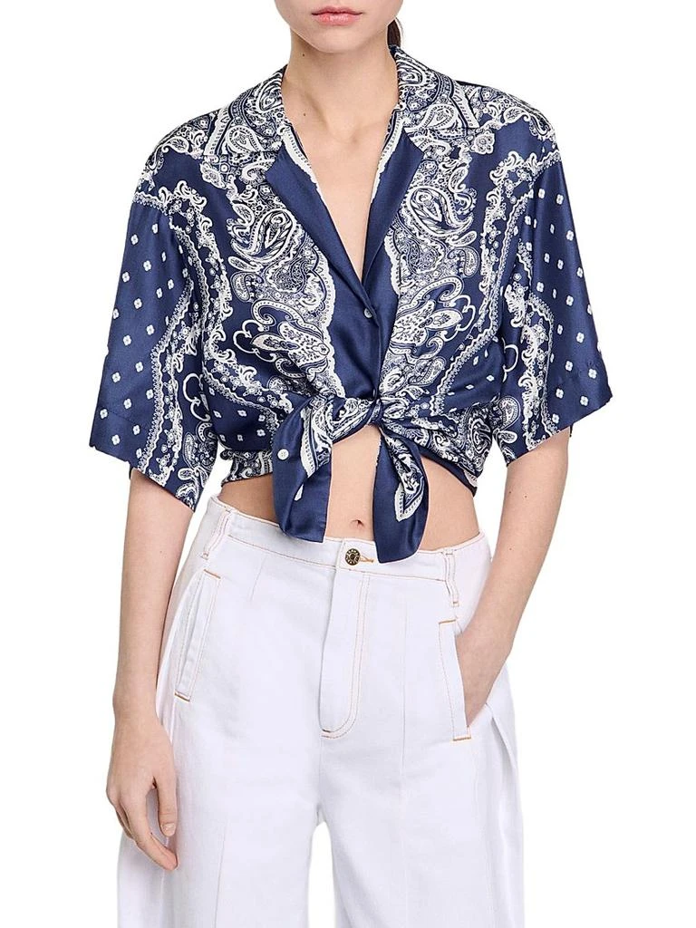 Sandro Bandana Print Shirt 4