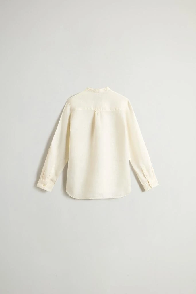 Woolrich Boys’ Garment-Dyed Pure Linen Shirt - Boys - White 2