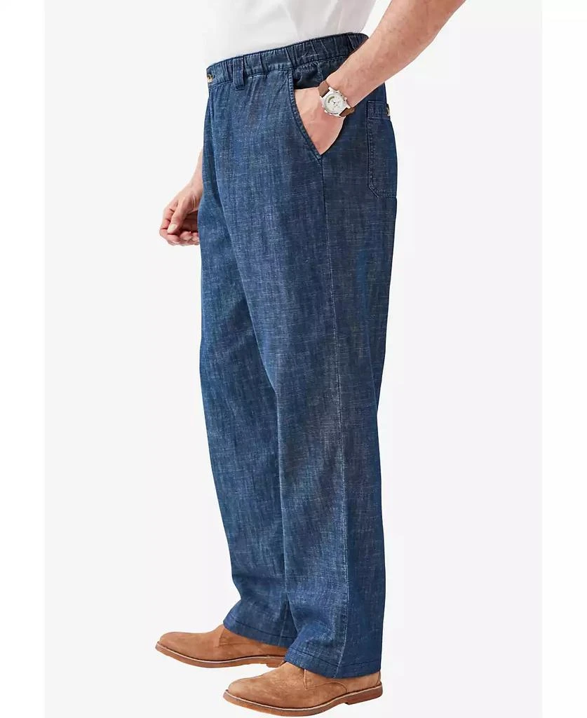 KingSize Big & Tall Knockarounds Full-Elastic Waist Pants In Twill Or Denim 3