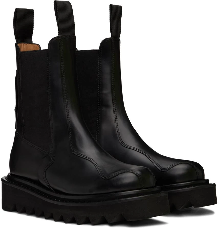 Toga Pulla SSENSE Exclusive Black Leather Chelsea Boots 4