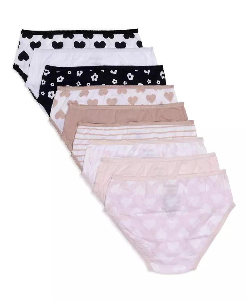 Maidenform Big Girls Graphic Basics Brief Underwear, Pack of 9 2