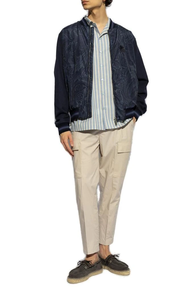 ETRO Etro Logo-Embroidered Zipped Bomber Jacket 4