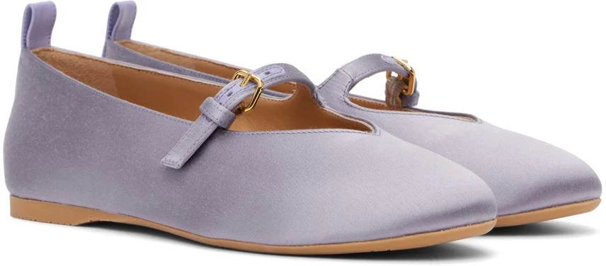 JW Anderson Purple Satin Ballerina Flats 4