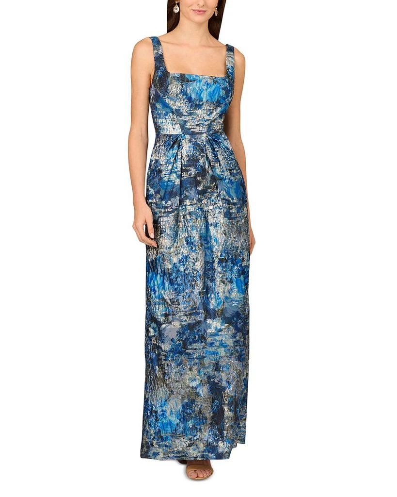 Aidan Mattox Printed Jacquard Gown 4