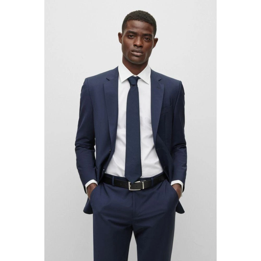 Hugo Boss Reversible Italian-leather belt with logo keeper 2