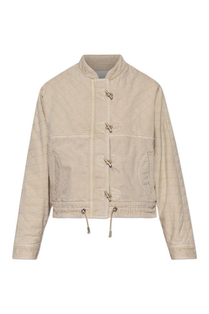 Isabel Marant Isabel Marant Celiany Quilted Bomber Denim Jacket