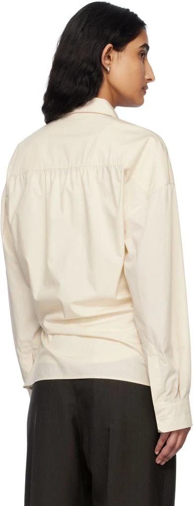 Lemaire Off-White Straight Collar Twisted Shirt 3