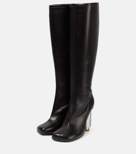 Dries Van Noten Leather knee-high boots 5