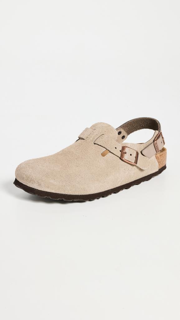 サンダル Birkenstock Stone Grey Suede Tokyo Slipper Birkenstock STONE GREY SUEDE TOKYO SLIPPER - Sandals