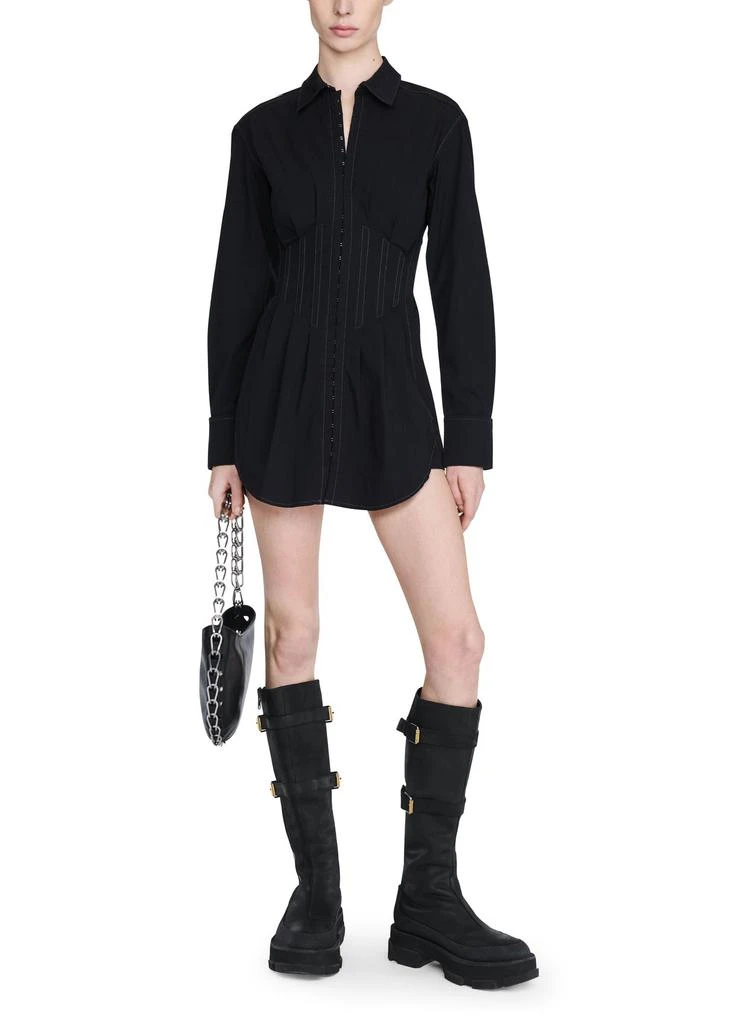 Dion Lee Tuxedo corset shirt dress 2