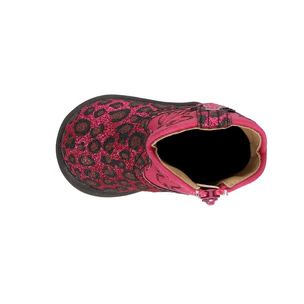 Roper Cowbabies Glitter Cat Square Toe Cowboy Boots (Infant) 4