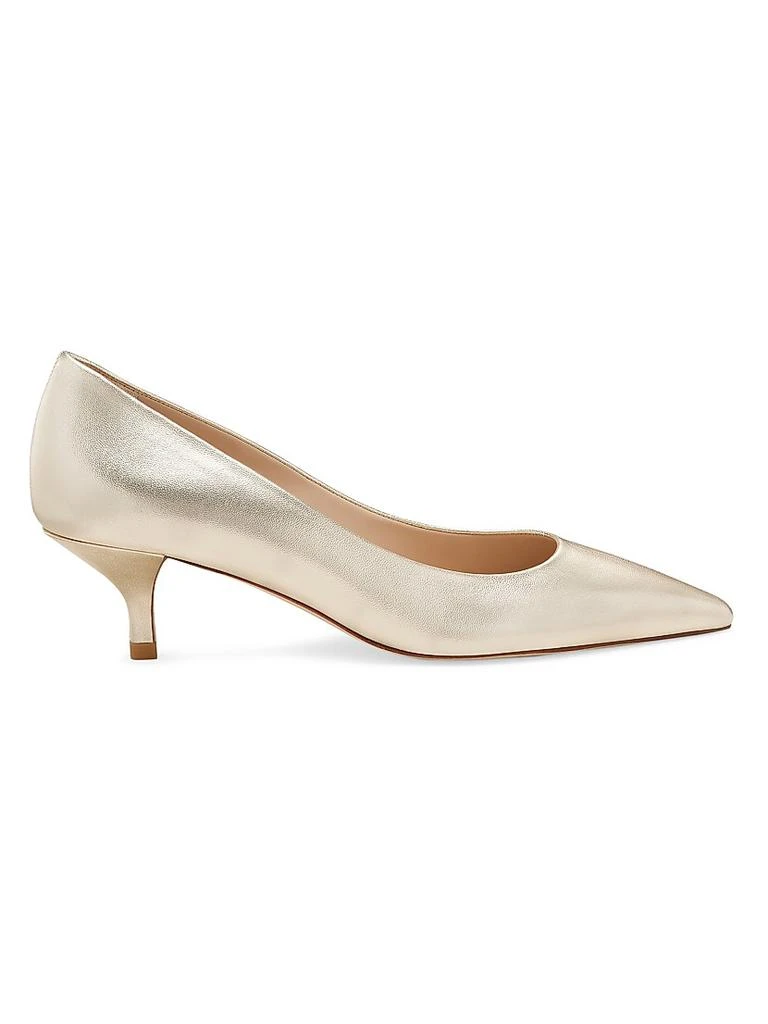 Stuart Weitzman Power 50MM Metallic Leather Pumps 1