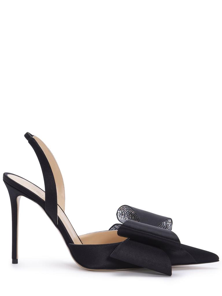 MACH & MACH 110mm Le Cadeau Satin Slingback Pumps