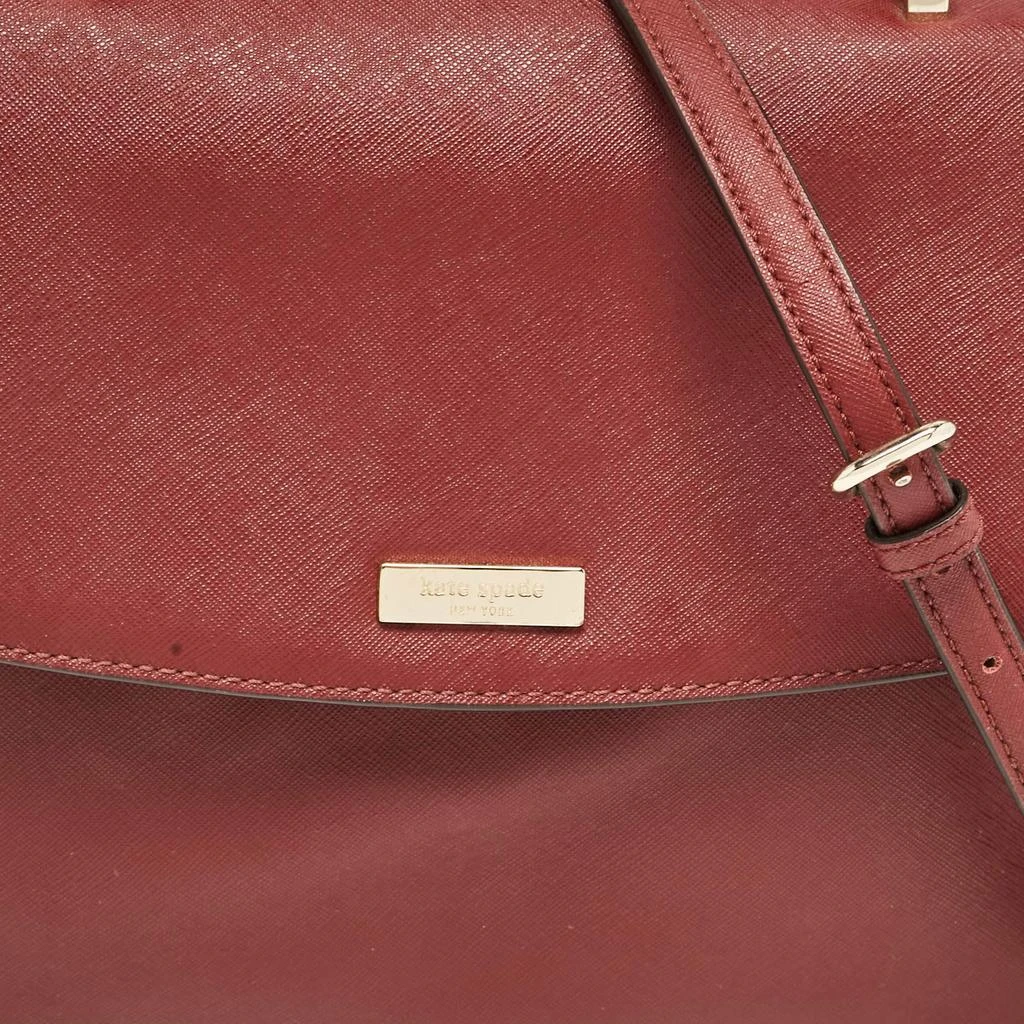 Kate Spade Kate Spade Maroon Leather Way Lilah Top Handle Bag 5
