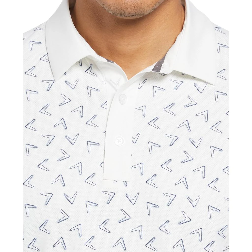 Callaway Painted Chevron Trademark Print Polo 3