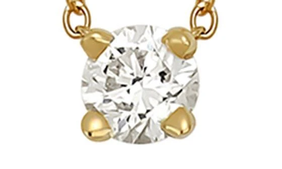 Bony Levy 14K Gold Diamond Solitaire Pendant Necklace - 0.07 ctw 2