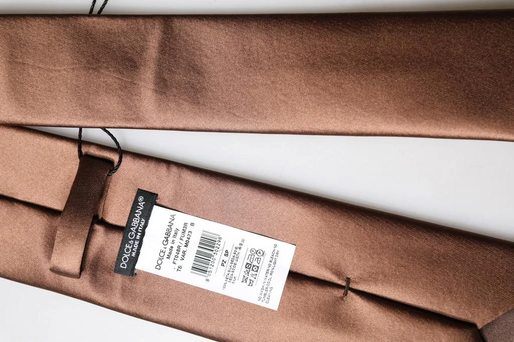 Dolce 
Gabbana Satin 100% Silk Wide Adjustable Men NeckMen
s Men
s Tie 2