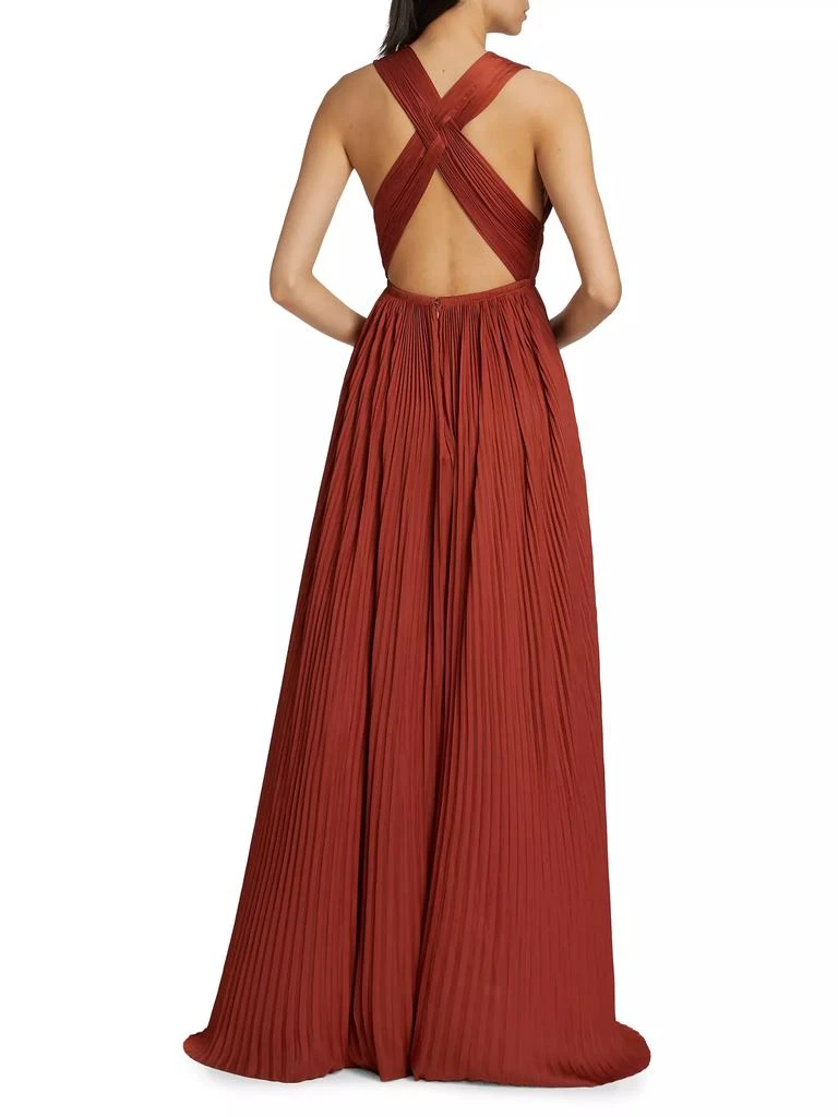 Ulla Johnson Veda Satin Plissé Gown 5