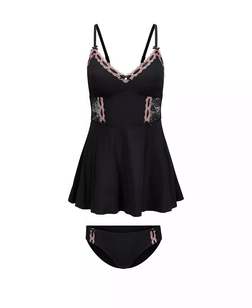 Adore Me Women
s Hilda Babydoll
Hipster Set 3