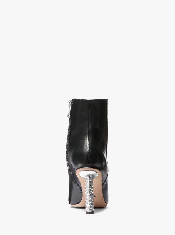 Michael Kors Halle Embellished Leather Ankle Boot 4