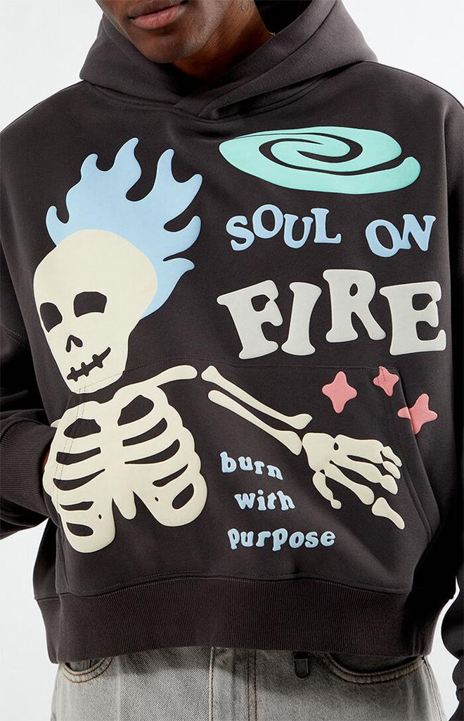 Shop Soul On Fire Cropped Hoodie on Sale at BeyondStyle – Get 32