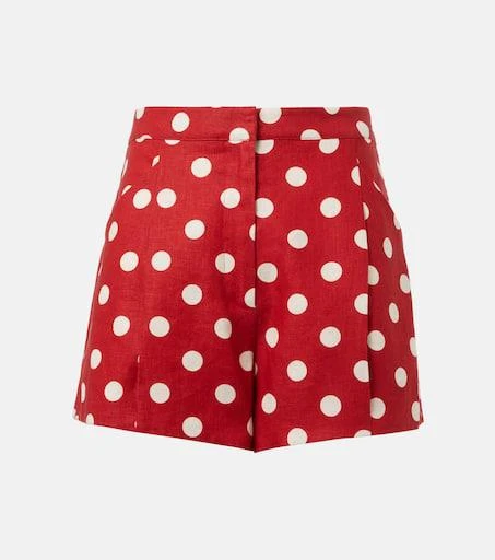 Posse Rosalie polka-dot linen shorts 1