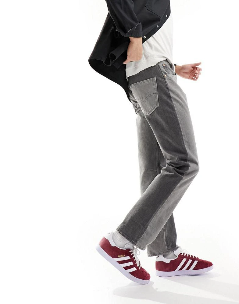 Levi's Levi's Skate 501 jeans in grey split 1