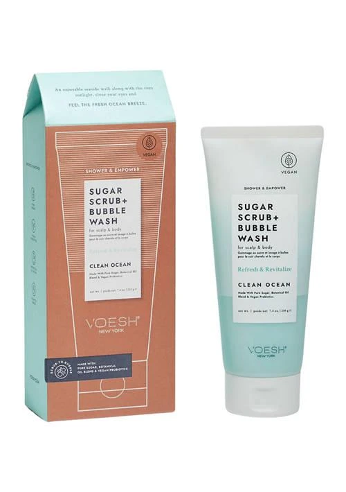 Voesh Sugar Scrub and Bubble Wash Clean Ocean
