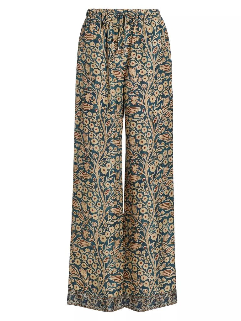 Loro Piana Helios Silk Tree Of Life Trousers 1