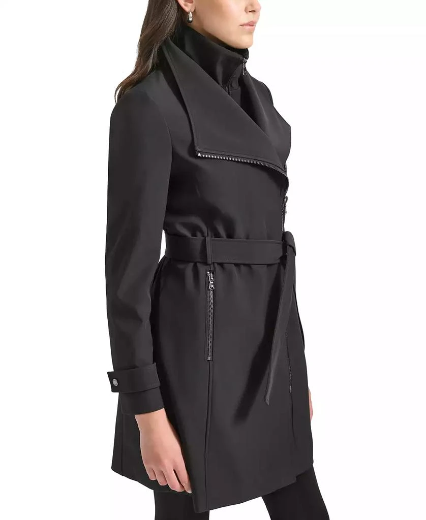 Calvin Klein Petite Belted Long-Sleeve Wrap Coat 3