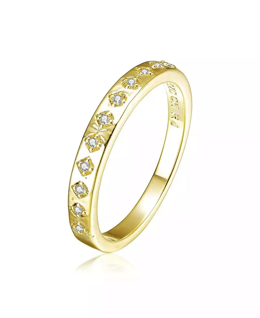 Shop Sophisticated 14K Gold Plated Cubic Zirconia Band Ring on Sale at ...