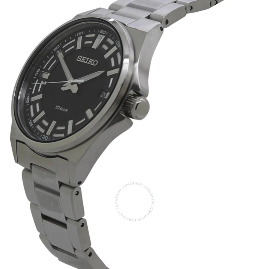 Seiko Classic Quartz Black Dial Men's Watch SUR505P1 2