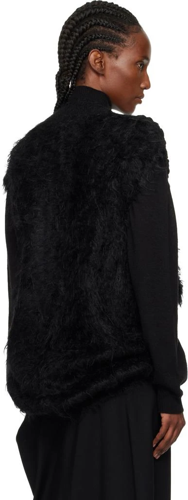 Junya Watanabe Black Patchwork V-Neck Sweater Vest 3