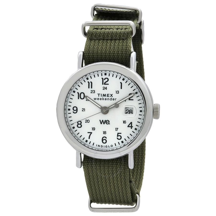 Timex Weekender Quartz White Dial Unisex Watch TW2W85600 1