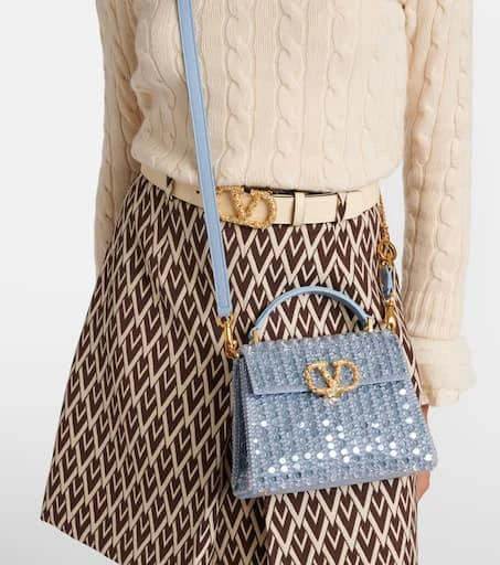 Valentino VSling Mini embellished tote bag 2