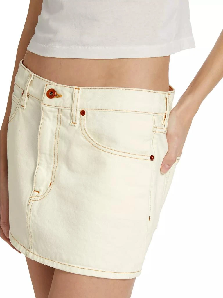 SLVRLAKE Cotton Twill Five-Pocket Miniskirt 6
