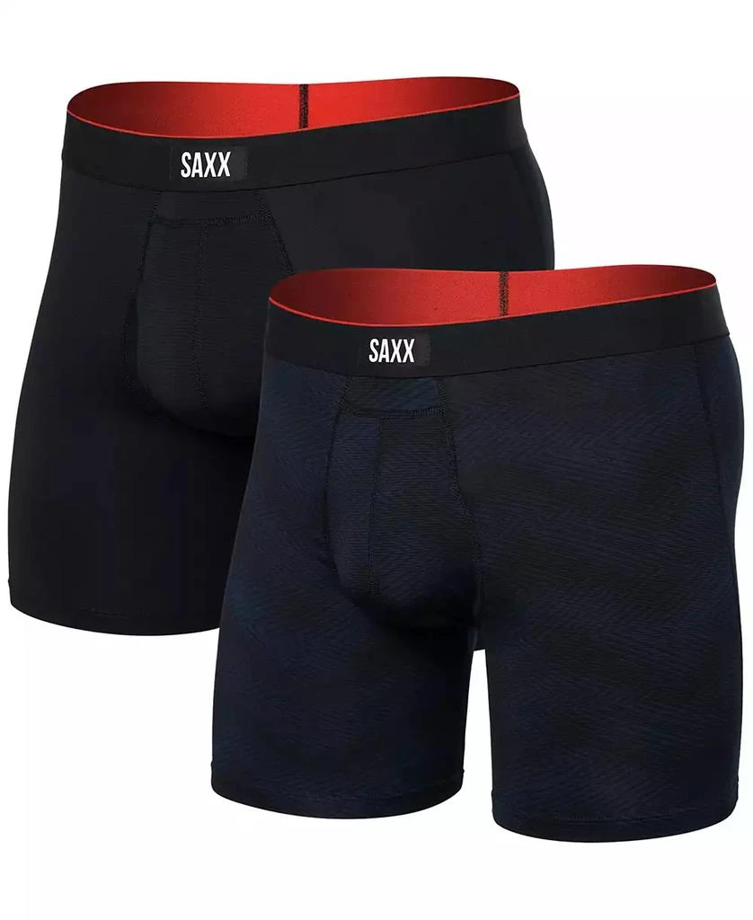 SAXX Men
s Multi-Sport 2-Pack Solid Mesh Boxer Briefs 1